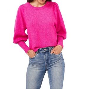 Vince Camuto Fuchsia Crew Neck Sweater